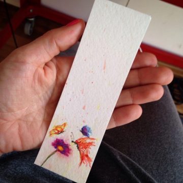marcador de livro em aquarela / bookmark. Sold
